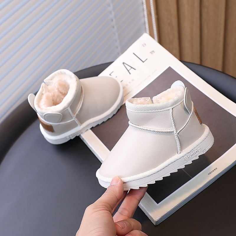 Dječje gležnjače – gornji dio od umjetne kože, potplat od prirodne gume, za dječake 1–3 godine, neutralni stil