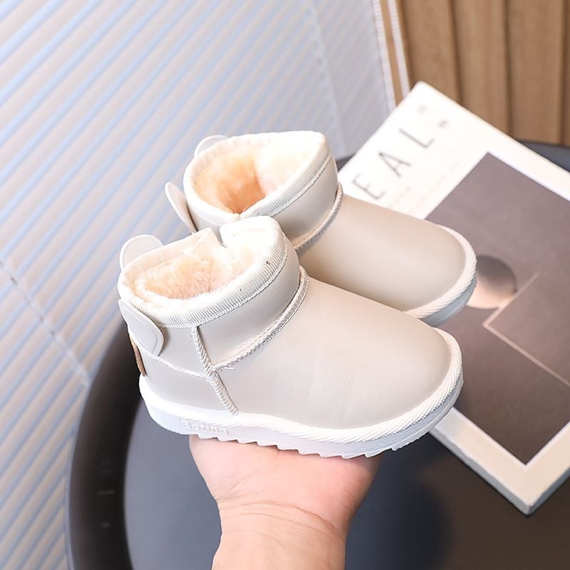 Dječje gležnjače – gornji dio od umjetne kože, potplat od prirodne gume, za dječake 1–3 godine, neutralni stil