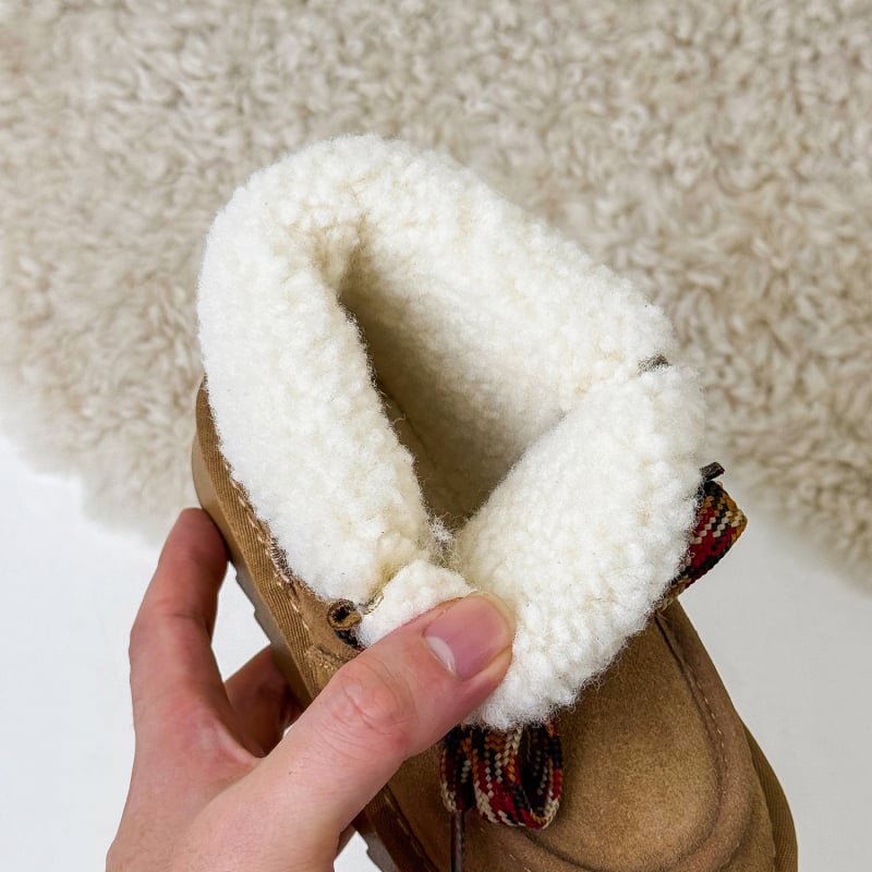 Dječje gležnjače s gornjim dijelom od velura i gumom, za zimu 2025, unisex