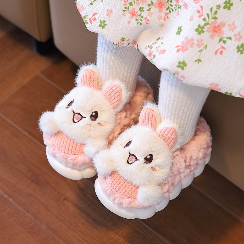 Dječje pamučne papuče s plišastim gornjim dijelom, životinjski uzorak, TPR potplat, izlazak jeseni 2025