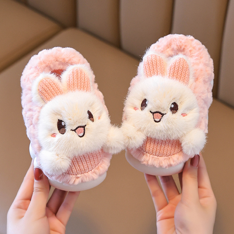 Dječje pamučne papuče s plišastim gornjim dijelom, životinjski uzorak, TPR potplat, izlazak jeseni 2025