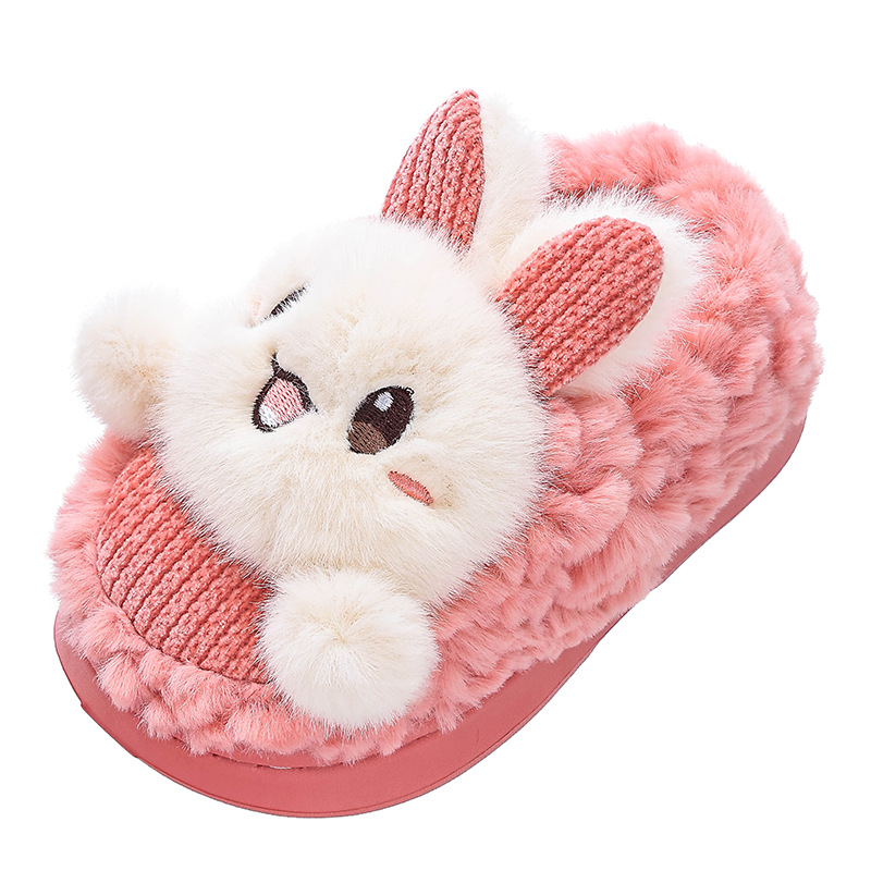 Dječje pamučne papuče s plišastim gornjim dijelom, životinjski uzorak, TPR potplat, izlazak jeseni 2025