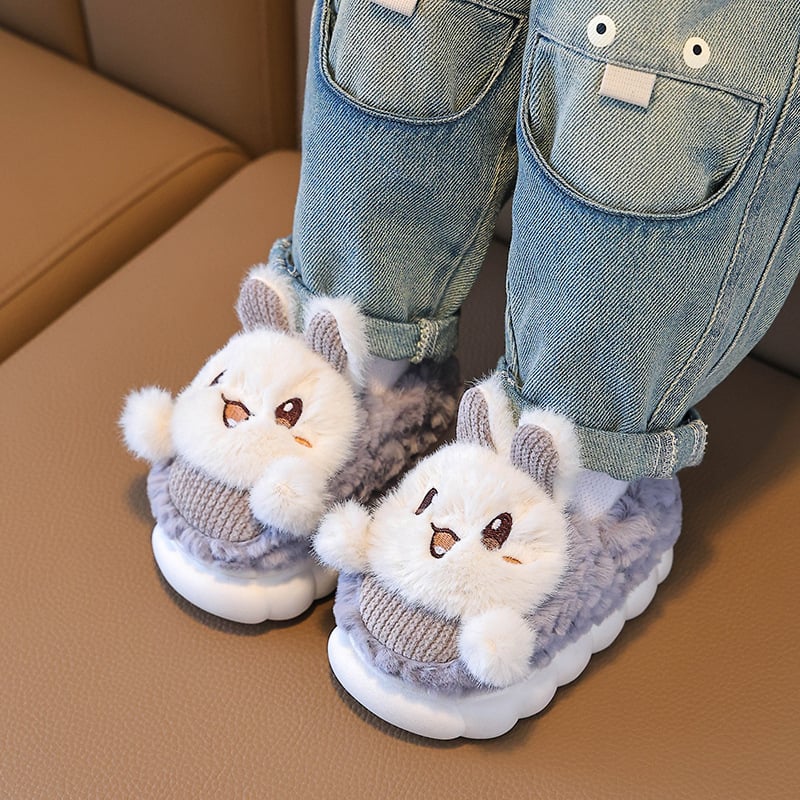 Dječje pamučne papuče s plišastim gornjim dijelom, životinjski uzorak, TPR potplat, izlazak jeseni 2025