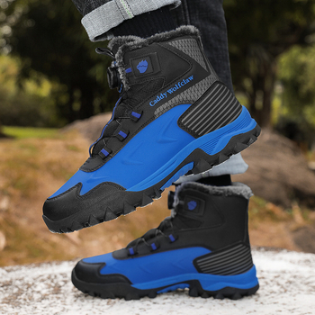 Dječje zimske planinarske cipele, sportski stil, za uzrast 7–16 godina, gornji materijal umjetna koža, potplat TPR, zatvaranje s rotirajućim gumbima, sezona jesen 2024