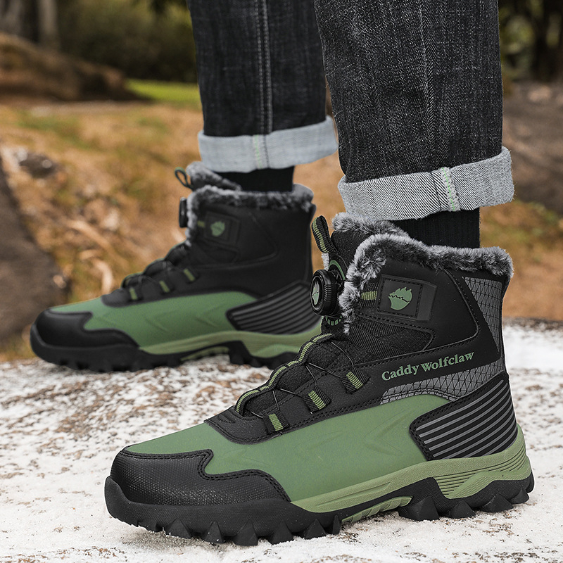 Dječje zimske planinarske cipele, sportski stil, za uzrast 7–16 godina, gornji materijal umjetna koža, potplat TPR, zatvaranje s rotirajućim gumbima, sezona jesen 2024