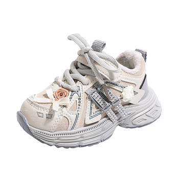 Dječje zimske tenisice - Unisex, Velcro kopčanje, debeli dizajn topline, gornji dio od umjetne kože, gumeni đon