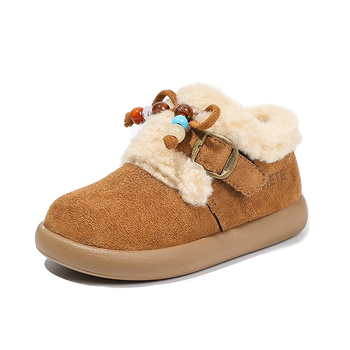 Dječje djevojačke zimske čizme s fleec podstavom, gornji dio od super vlakna, EVA potplat, Velcro zatvarač, jesen-zima