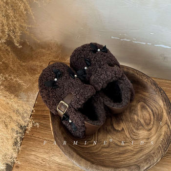 Zimske tenisice za djevojčice s vunenim gornjim dijelom i flekser podstavom, unisex (Dob: 1–3 / 4–6 / 7–12; Materijal gornjeg: Vuna; Sezona: Zima 2025)