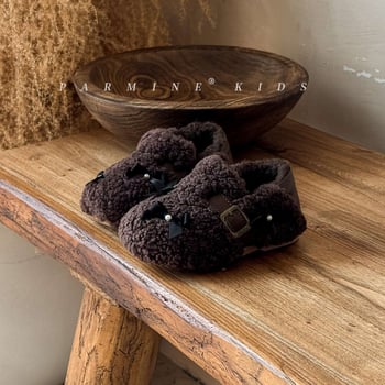 Zimske tenisice za djevojčice s vunenim gornjim dijelom i flekser podstavom, unisex (Dob: 1–3 / 4–6 / 7–12; Materijal gornjeg: Vuna; Sezona: Zima 2025)