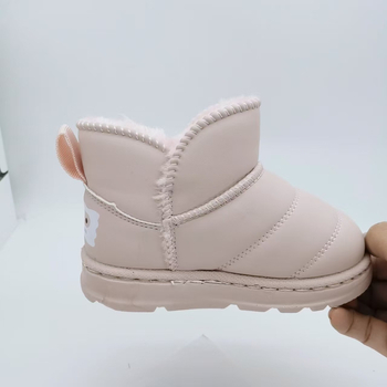 Dječje čizme za snijeg – unisex, s fleec podstavom, gornji dio od umjetne kože, PU đon, debela konstrukcija