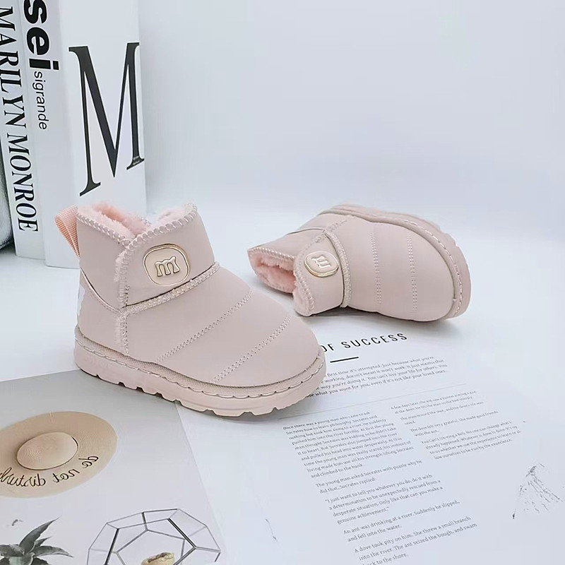 Dječje čizme za snijeg – unisex, s fleec podstavom, gornji dio od umjetne kože, PU đon, debela konstrukcija