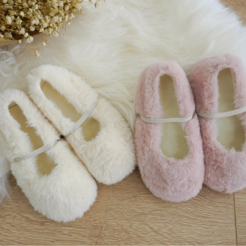 Dječje zimske cipele s krznom - gumena potplat, slip-on, gornji dio od prave kože, korejski stil, jednobojne