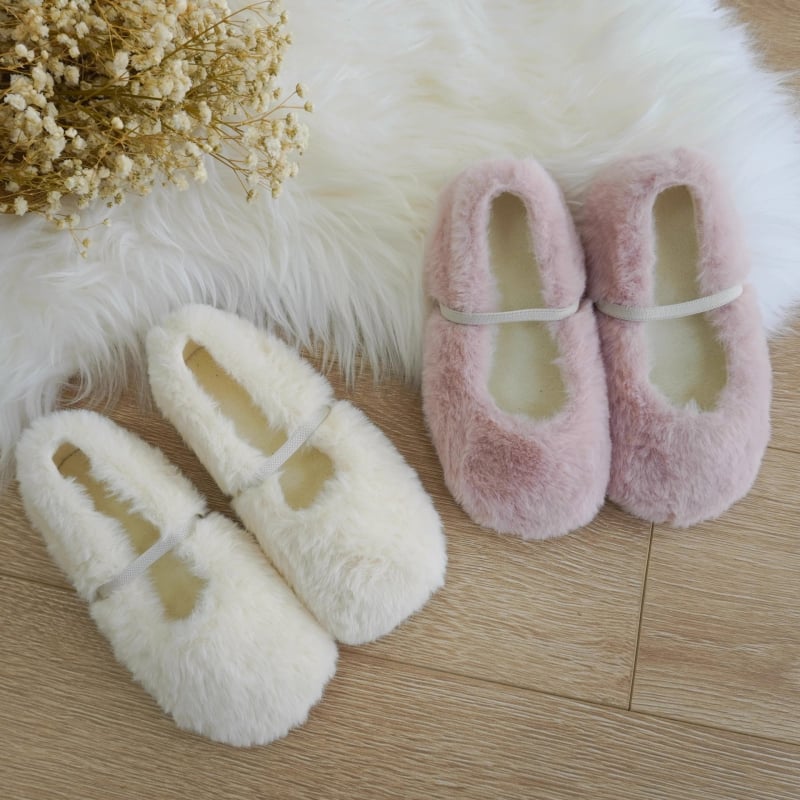 Dječje zimske cipele s krznom - gumena potplat, slip-on, gornji dio od prave kože, korejski stil, jednobojne
