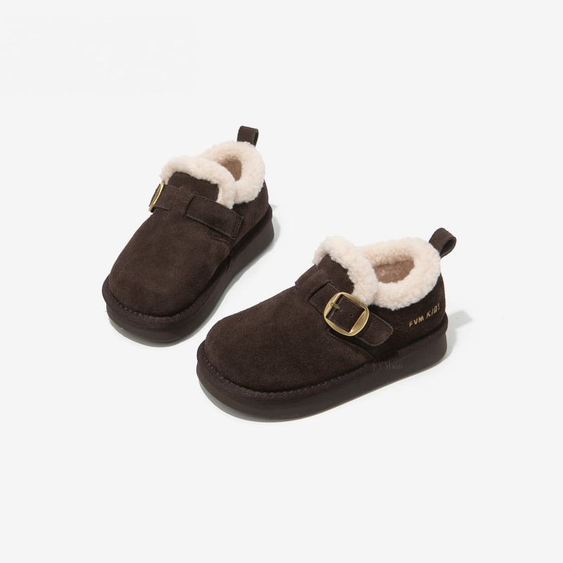 Unisex dječje gležnjače - svakodnevni stil, gornji dio od sintetičke kože, gumeni potplat, zima 2025, za djecu 4-16 godina