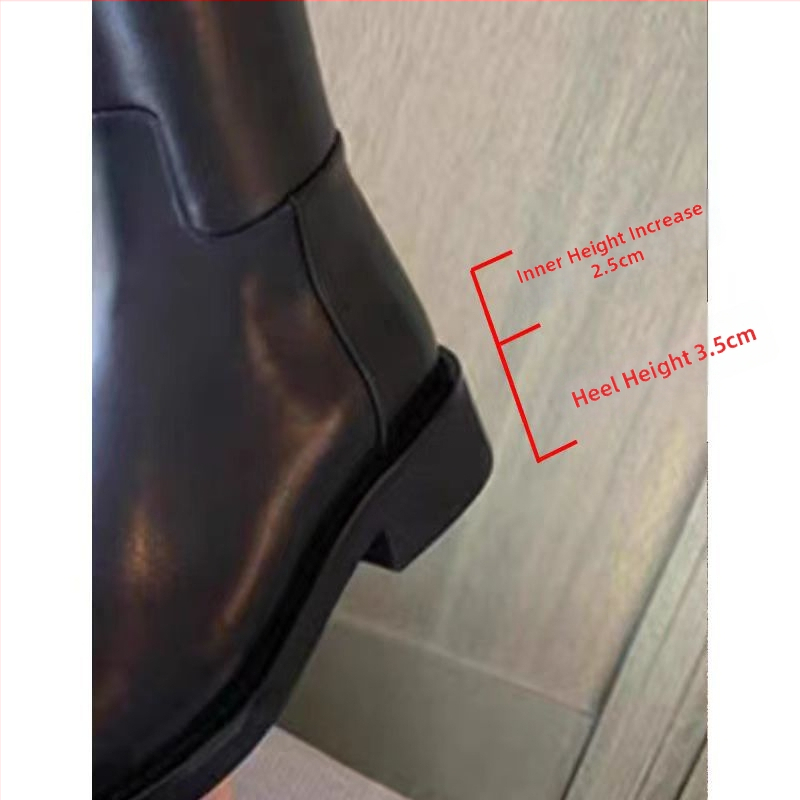 Dámske čižmy po kolená na jazdu, vrchný materiál mikrovlákno, gumová podrážka, zadný zips, nízka hrubá päta 1–3 cm