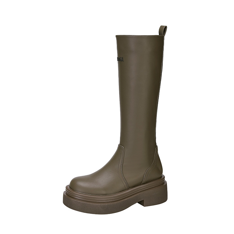 Viteške čizme – gornji dio od mikrovlakana, gumeni đon, srednji peta 3–5 cm, zaobljena nosnica, retro stil