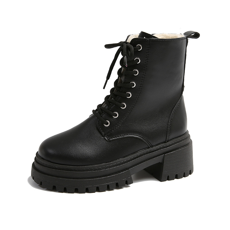Dámske Martin topánky, PU vrchná časť, gumová podrážka, zips, nízka výška po členok, 3–5 cm podpätok