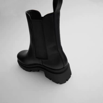 Martin Chelsea čizme, debela potplat, okrugli vrh, peta 6-8 cm, gornji materijal mikrovlakno