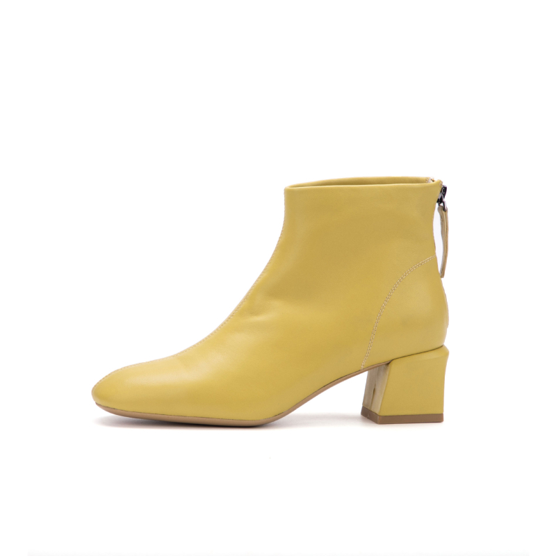 Ženske uske čizme od ovčje kože, klinasti potpetica, oštar vrh, francuski retro stil, 3–5 cm