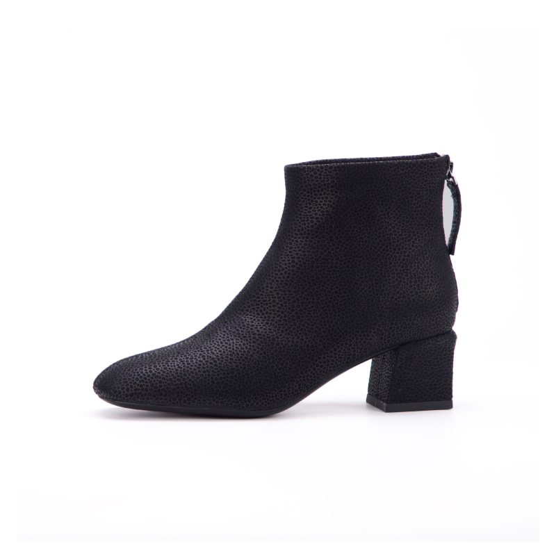 Ženske uske čizme od ovčje kože, klinasti potpetica, oštar vrh, francuski retro stil, 3–5 cm