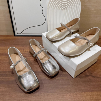 Ženske Mary Jane cipele s kvadratnim vrhom, PU gornji materijal, slip-on, niski pet