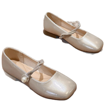 Ženske Mary Jane cipele s kvadratnim vrhom, PU gornji materijal, slip-on, niski pet