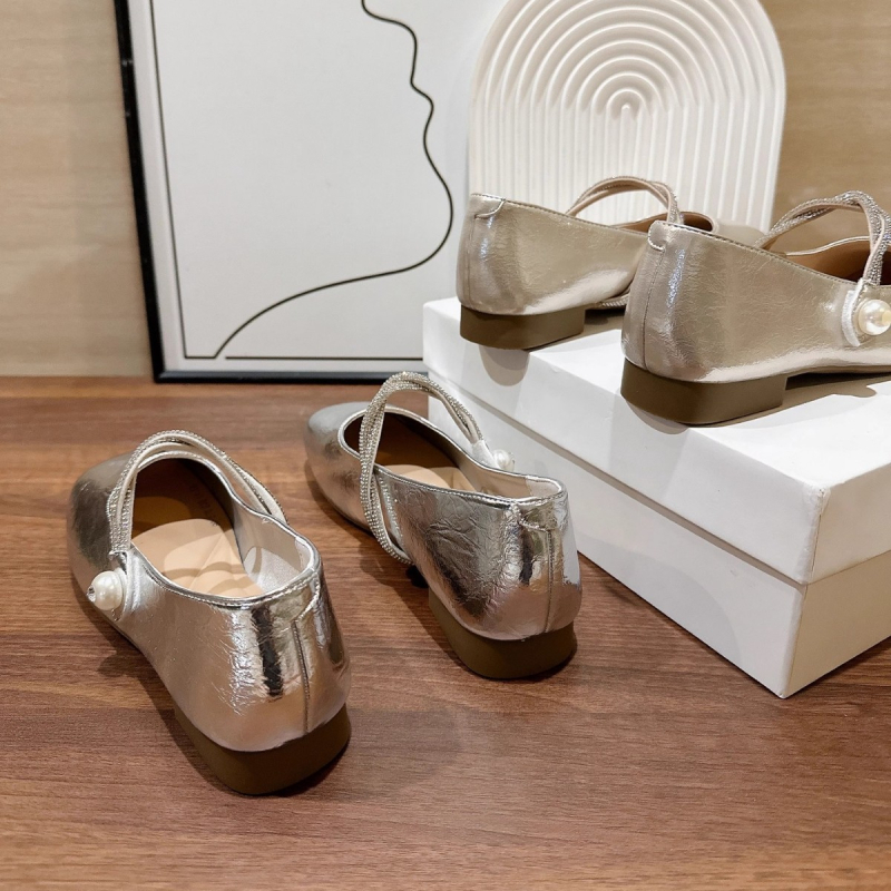 Ženske Mary Jane cipele s kvadratnim vrhom, PU gornji materijal, slip-on, niski pet