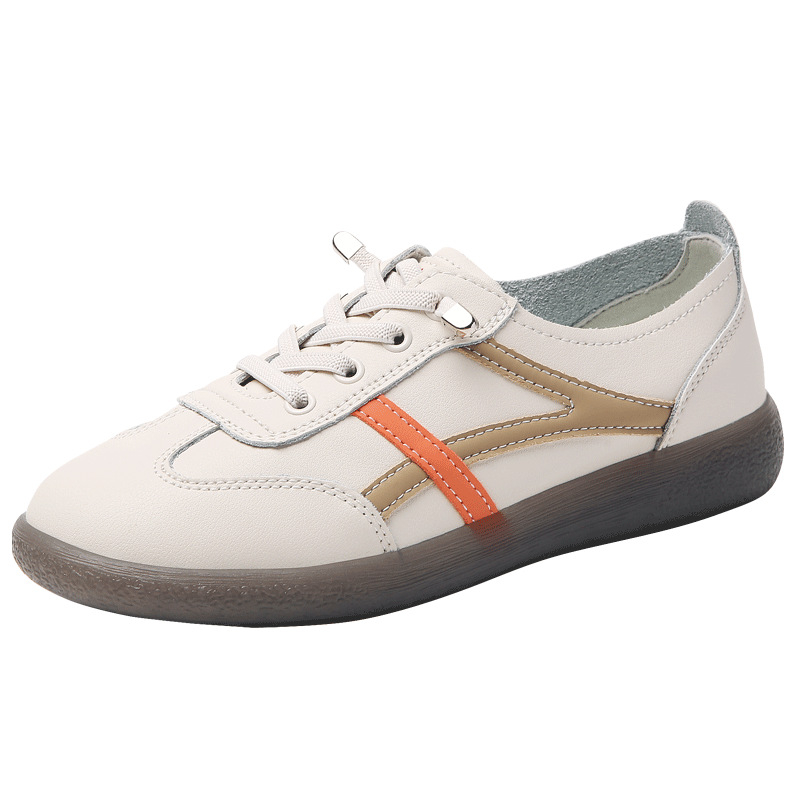 Unisex slip-on tenisice od prave kože s PVC đonom, okrugli vrh, niski gornji dio, casual outdoor obuća