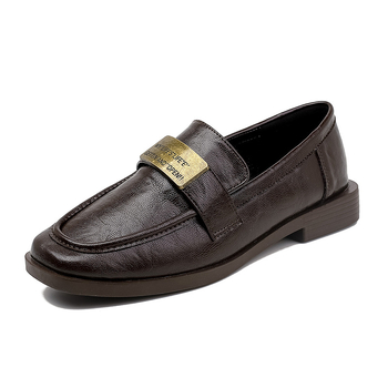 Loafers s kvadratnim vrhom, gornji dio od mikrovlakna, gumena potplat, niski pet 1–3 cm, ulošak od mikrovlaknaste kože
