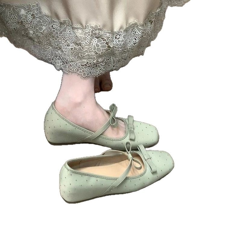 Mary Jane balerine s kvadratnim vrhom, gornji PU dio, PU uložak, gumeni potplat, srednje visine potpetice 3–6 cm