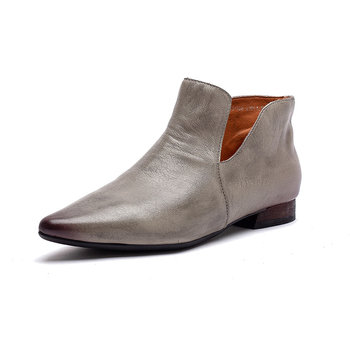Jay Jiezu ženske slip-on cipele – uski nos, niski pet 1–3 cm, gornji dio od kože prvog sloja, unutarnja svinjska koža, potplat PVC, jesen 2025