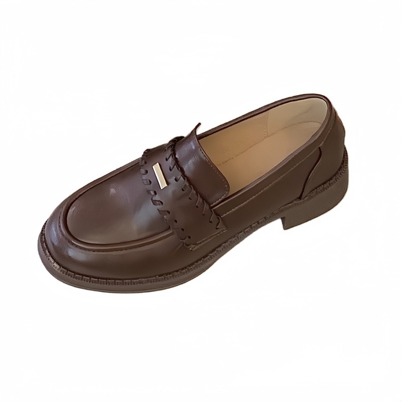 Ženske slip-on loaferice s debelim potplatom, okrugli vrh, gumeni gornji dio, gumena potplata, mikrovlaknena podstava