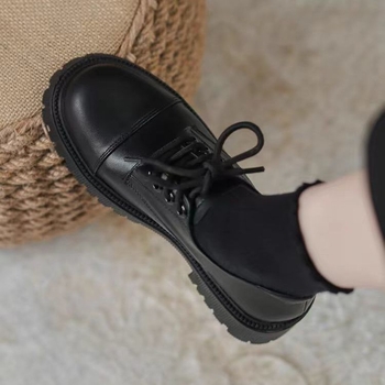 Ženske ravne cipele s PU gornjim dijelom, niski mačji pet, vulkanizirana potplat, Mary Jane / korejski stil, za jesen