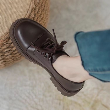 Ženske ravne cipele s PU gornjim dijelom, niski mačji pet, vulkanizirana potplat, Mary Jane / korejski stil, za jesen