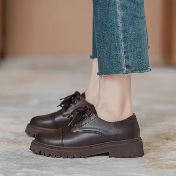 Ženske ravne cipele s PU gornjim dijelom, niski mačji pet, vulkanizirana potplat, Mary Jane / korejski stil, za jesen