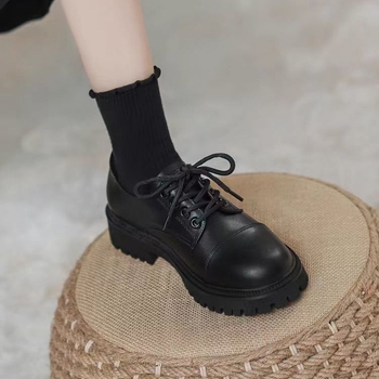 Ženske ravne cipele s PU gornjim dijelom, niski mačji pet, vulkanizirana potplat, Mary Jane / korejski stil, za jesen