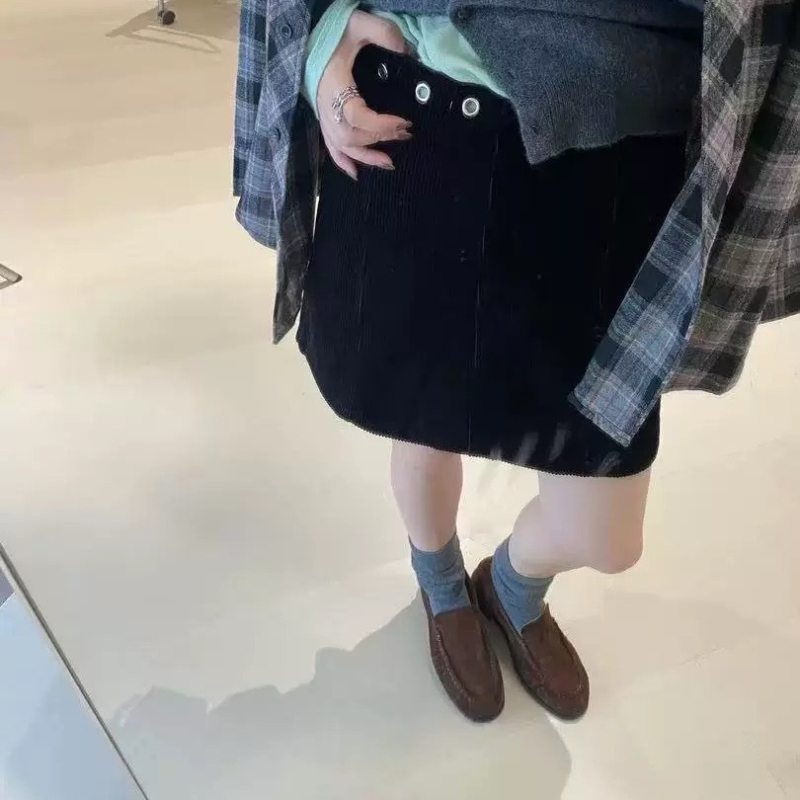 Дамски лоуфъри от набук, без връзки, с подплата от овча кожа — кръгъл нос, ниска плоска подметка