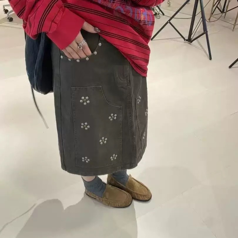 Дамски лоуфъри от набук, без връзки, с подплата от овча кожа — кръгъл нос, ниска плоска подметка