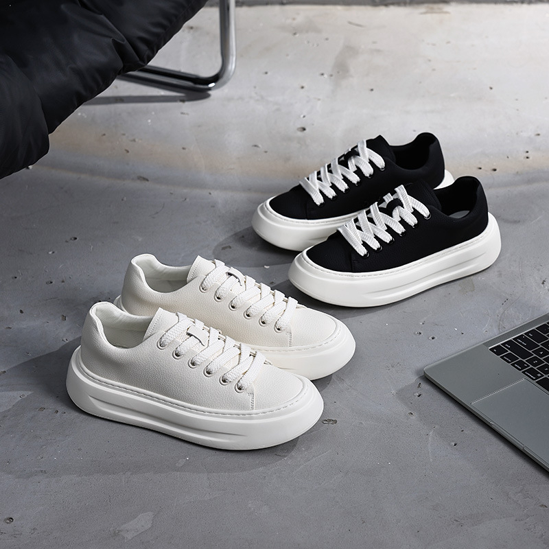 Muške skateboard tenisice s PU gornjim dijelom, niski vrh, debeli đon od gumene pjene, vezanje šnura