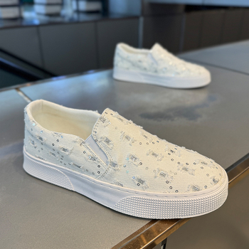 Muške casual slip-on tenisice s debelim potplatom, gornji dio od sintetičke kože, PVC potplat, niski profil, okrugli nos