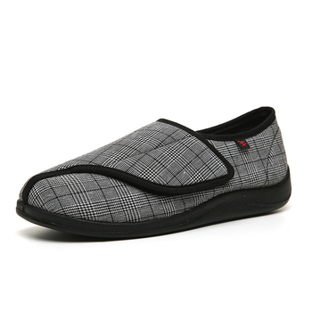 Chivago muške tenisice s plaid uzorkom i Velcro zatvaranjem, pamukov gornji dio, okrugli vrh, ravna gumena potplat, mrežasti unutarnji dio, proljeće–jesen