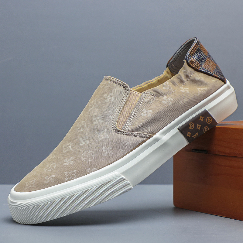 Muške platnene tenisice s vulkaniziranom gumom, niski gornji dio, okrugla špička