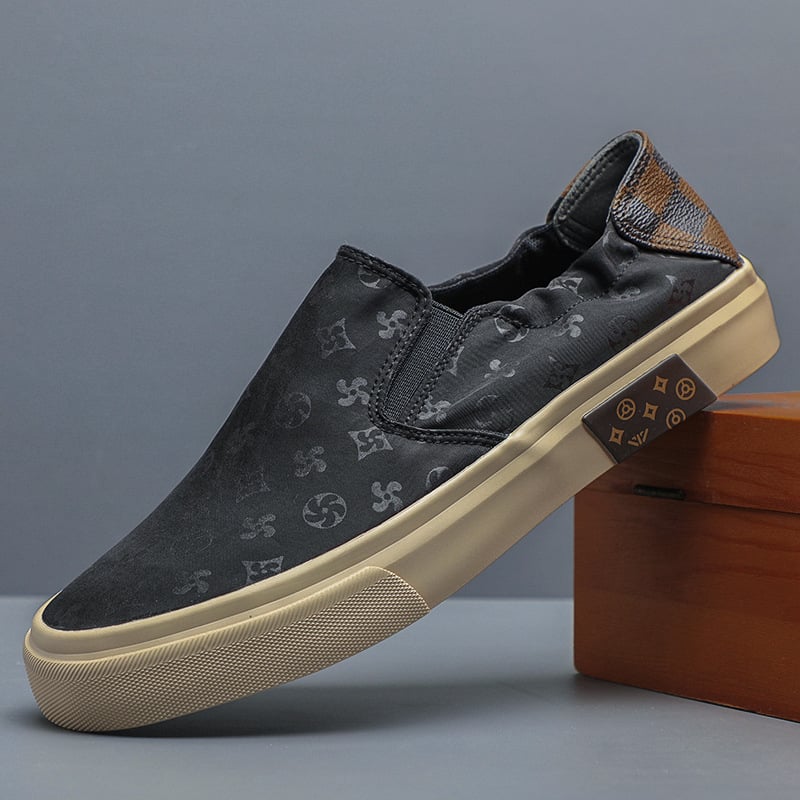 Muške platnene tenisice s vulkaniziranom gumom, niski gornji dio, okrugla špička