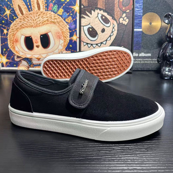 Muške platnene tenisice s Velcro kopčom, prozračne, lagane, gumena potplata