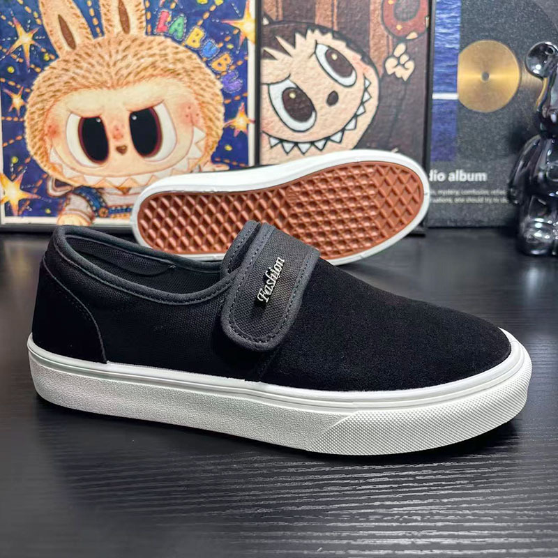 Muške platnene tenisice s Velcro kopčom, prozračne, lagane, gumena potplata