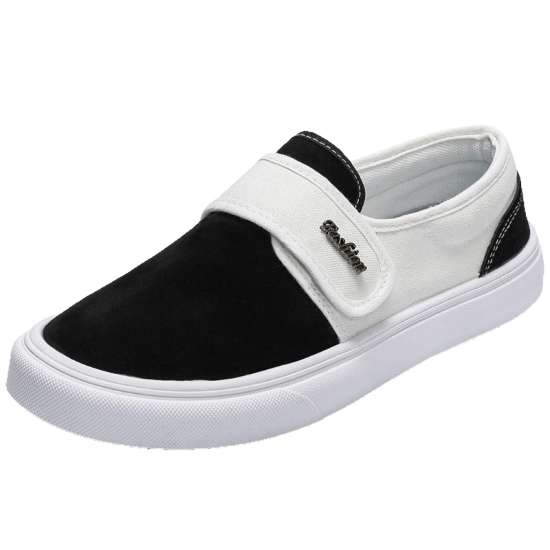 Muške platnene tenisice s Velcro kopčom, prozračne, lagane, gumena potplata