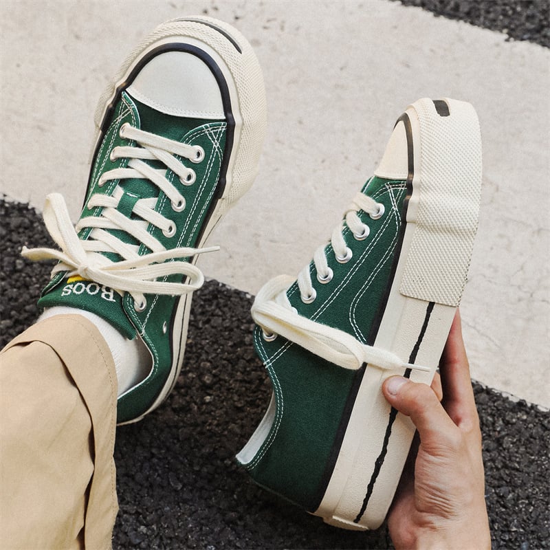 Unisex platnene tenisice, s vezanjem, niska gornja linija, vulkanizirana gumena potplat – prozračne, lagane, otporne na habanje