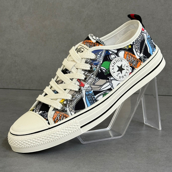 Muške platnene tenisice, korejskog stila, casual, niski vrh, okrugla špička, platnene gornje, gumeni potplat, visina pete 3-5 cm