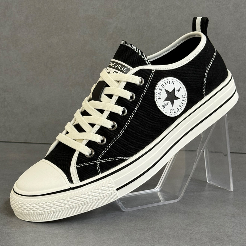 Muške platnene tenisice, korejskog stila, casual, niski vrh, okrugla špička, platnene gornje, gumeni potplat, visina pete 3-5 cm