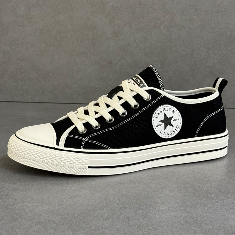 Muške platnene tenisice, korejskog stila, casual, niski vrh, okrugla špička, platnene gornje, gumeni potplat, visina pete 3-5 cm